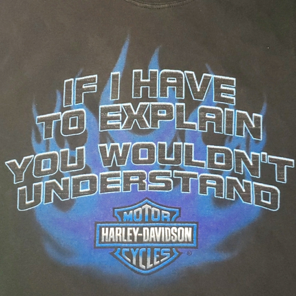 Vintage HARLEY-DAVIDSON Single Stitch T shirt size Medium